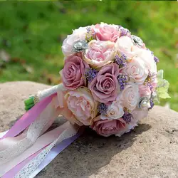 2019 новейший Свадебный букет de mariage жемчуг Невесты Искусственный Свадебный букет s цветок кристалл buque de noiva