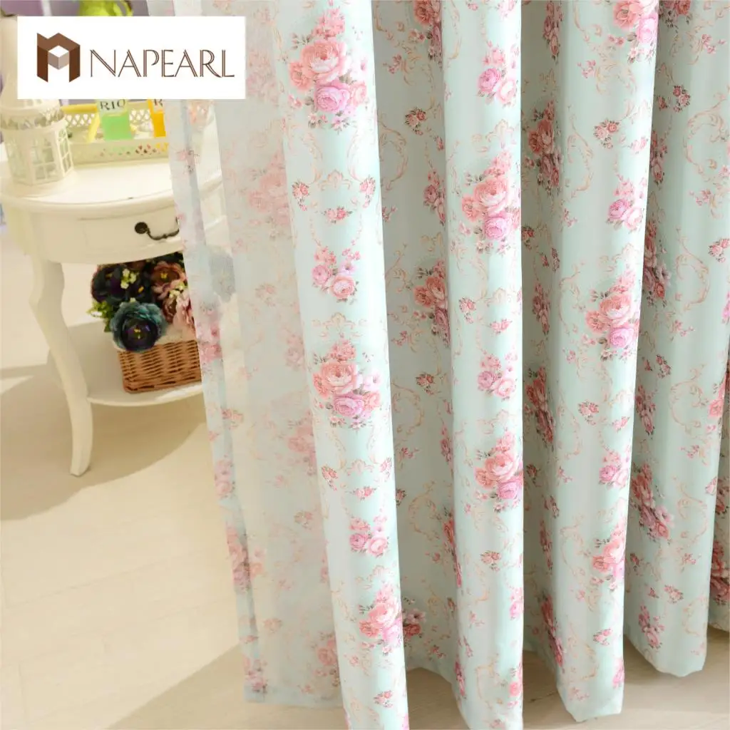 Rustic Fl Design Full Shading Blackout Curtains For Balcony Rustic Fl Design Full Shading Blackout Curtains For Balcony French Window Treatments Bedroom Curtain Fabrics Blind