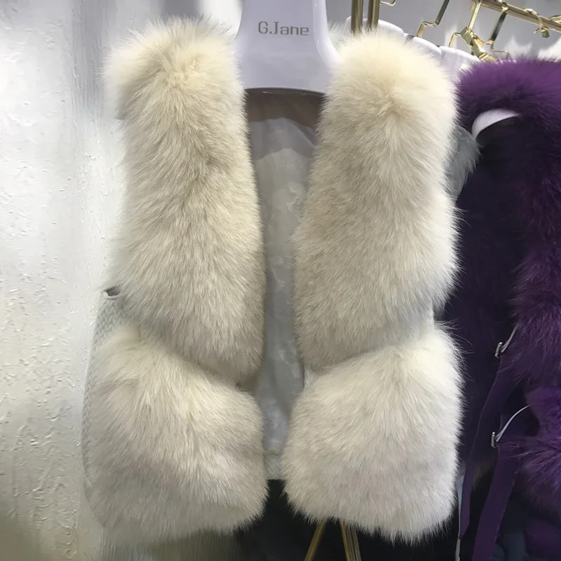 Aliexpress.com : Buy ZDFURS*Natural Real Fox Fur Vest