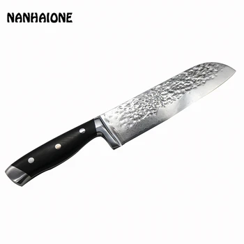 

NANHAIONE 7" Damascus Chef's Knife Japan Damascus Japanese Knife Cooking Knife Damascus Steel Kitchen Knife CL078