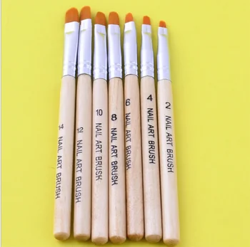 

7 Size Nail Art 3D Daisy Rose Flower Petal DIY Draw Pen Round Top Paint Brush Set Acrylic Builder Extension / by dhl 100set
