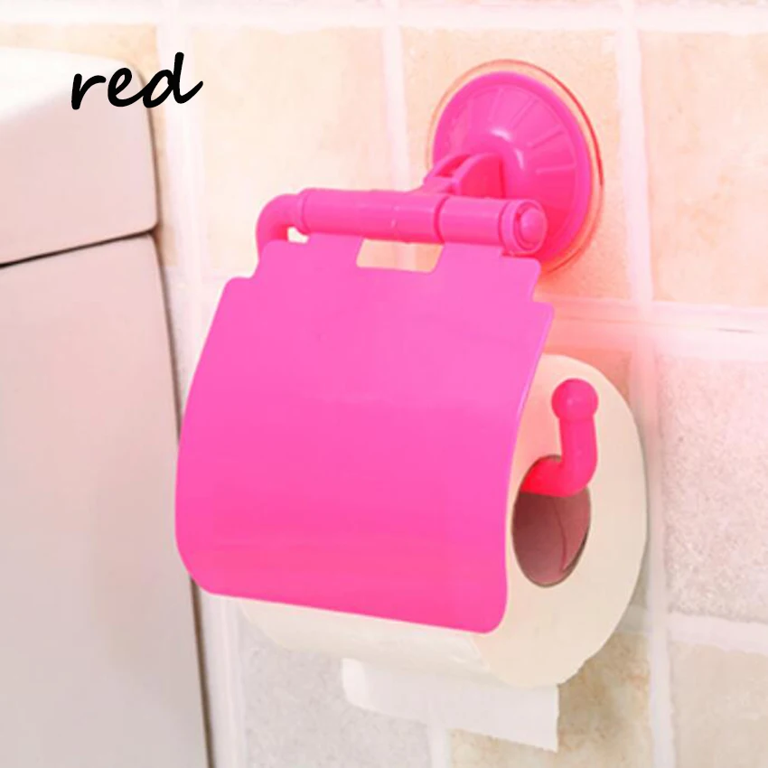 5 color Waterproof Plastic Toilet Bathroom Kitchen Wall Mounted Roll Paper Holder Home Decoration Tissue Boxes