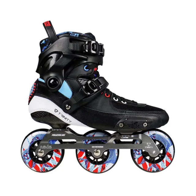2019 الأصلي powerslip تاو الثالوث 3*84/90 مللي متر سرعة ألياف الكربون حذاء تزلج بعجلات الكبار الأسطوانة أحذية التزلج التزلج الحرة Patines