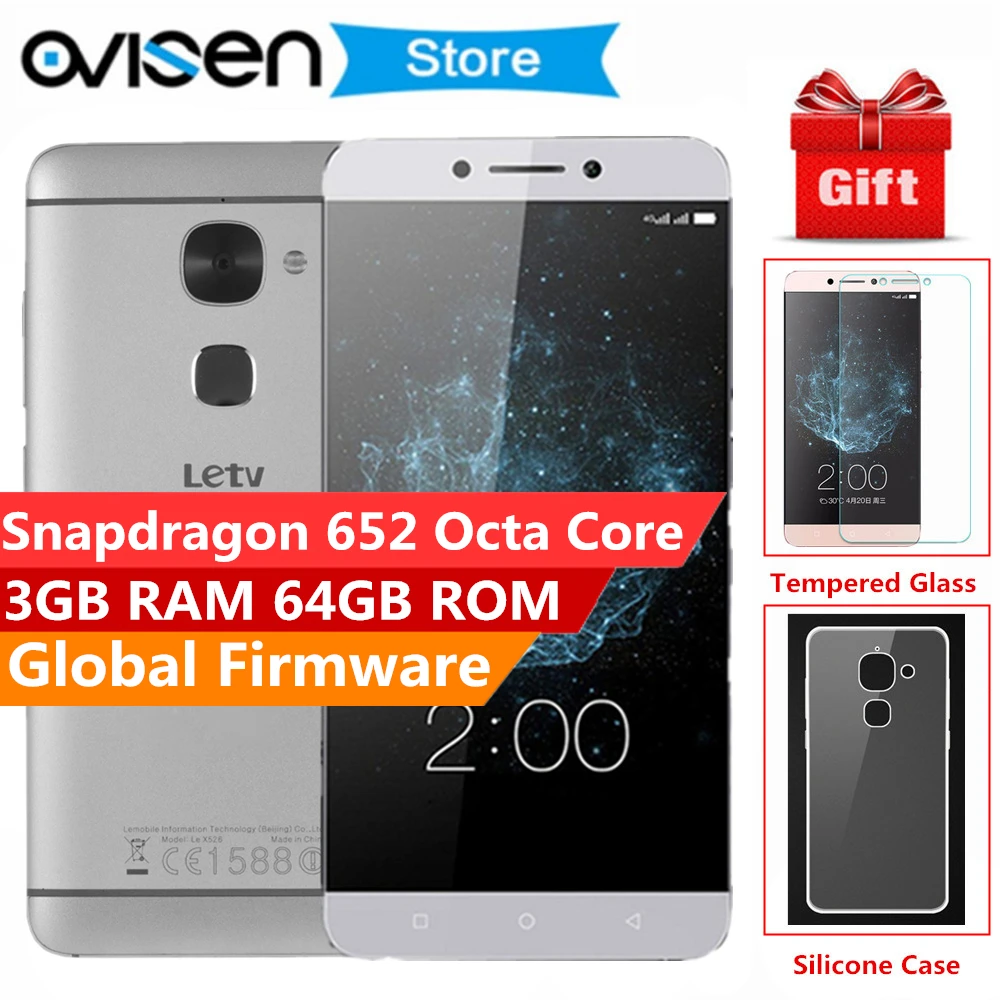 

Original Letv LeEco Le 2 X526 X520 3GB RAM 32GB/64GB Smartphone 5.5" Snapdragon 652 Android 6.0 3000mAh Global Version Cellphone