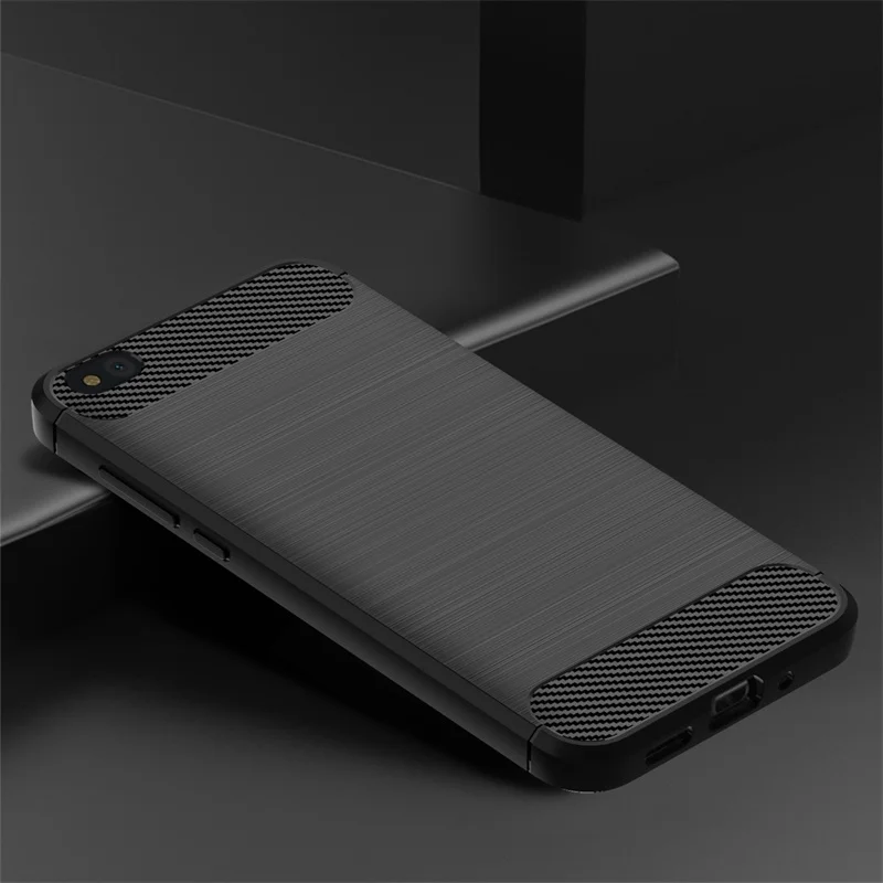 On For Xiaomi Mi 5C Case Cover 5.15 inch Carbon Fiber Drawing Protect Bumper Pouch Phone MI5 C | Мобильные телефоны и