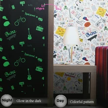 Светится в темноте светящиеся обои для комнаты для мальчиков детской спальни Мультфильм Футбол Спорт Современная особенность стены рулон бумаги