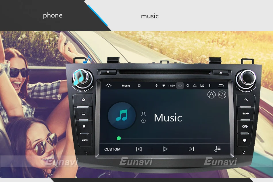 Sale Eunavi 8" HD Screen 2 din Android 9.0 Quad Core Car DVD Player for 2010 2011 2012 2013 MAZDA 3 stereo radio GPS Navigation wifi 13
