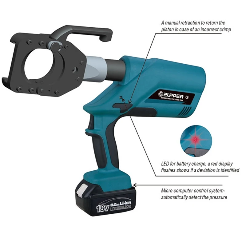EZ 85 Battery Operated Cable Cutter for Cutting up to Dia.85mm Cables