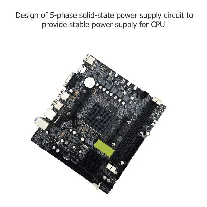 

Desktop Motherboard A55/A58 PCI-E 2xDDR3 4xSATA2 Interface Motherboard Compatible for AMD