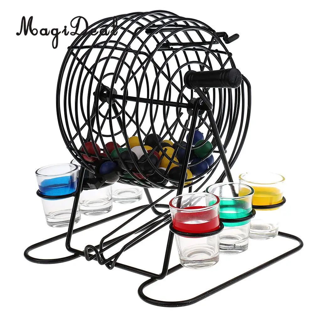 High Quality 1 Set Bingo Lottery Machine Drinking Game Party/Home/Pub Entertainment Game for Camping Hiking Accessories