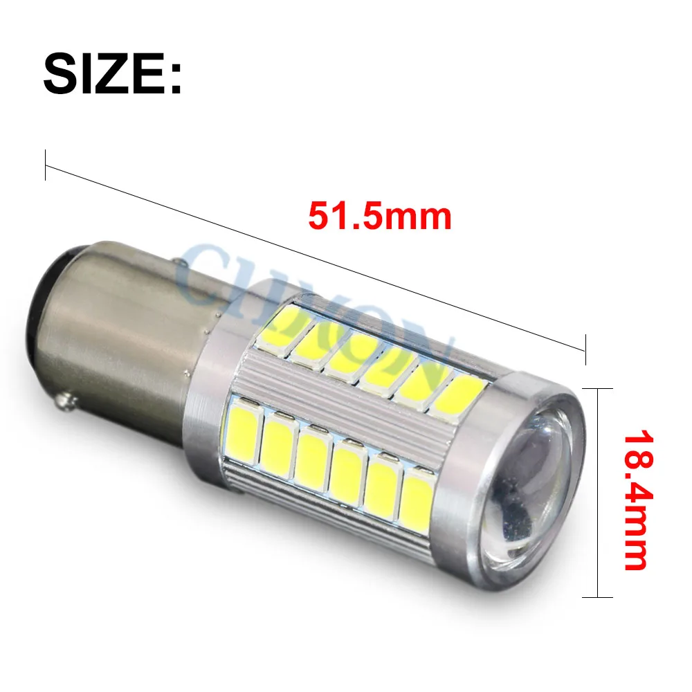 2 шт. 1156 Ba15s P21W 7506 33 SMD 5730 15 Вт автомобиль свет для тормозной поворота авто лампы