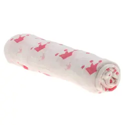Хлопок Lange новорожденный пеленать одеяло для сна мешок 110 см x 110 см-корона