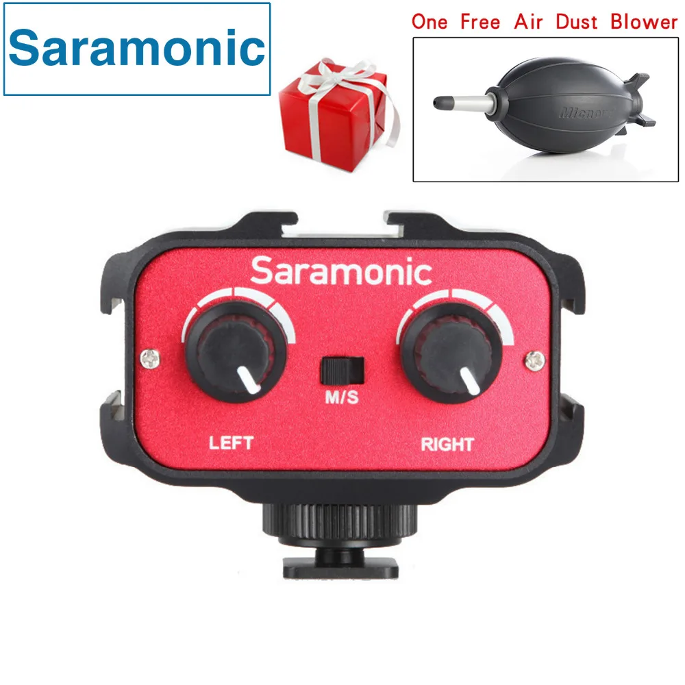 Saramonic sr ax100 Универсальный адаптер микрофона для звукозаписи смеситель со стерео и
