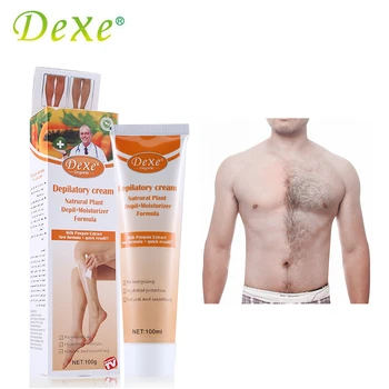 

Dexe Organic Natural Depilatory Cream Painless Depilation Cream Hair Removal Armpit Legs Hair Remove Cream for Women & Men 100g