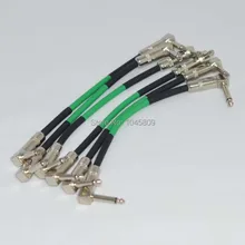 6-PACK " правый угол 1/4 моно гитарный эффект педаль доска кабель патч Шнур