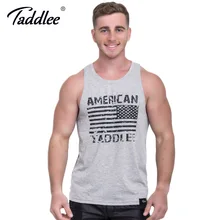 Taddlee Брендовые мужские майки без рукавов хлопок Мужской Жилет Тельняшка борцовка GASP мышцы хип хоп Фитнес Бодибилдинг