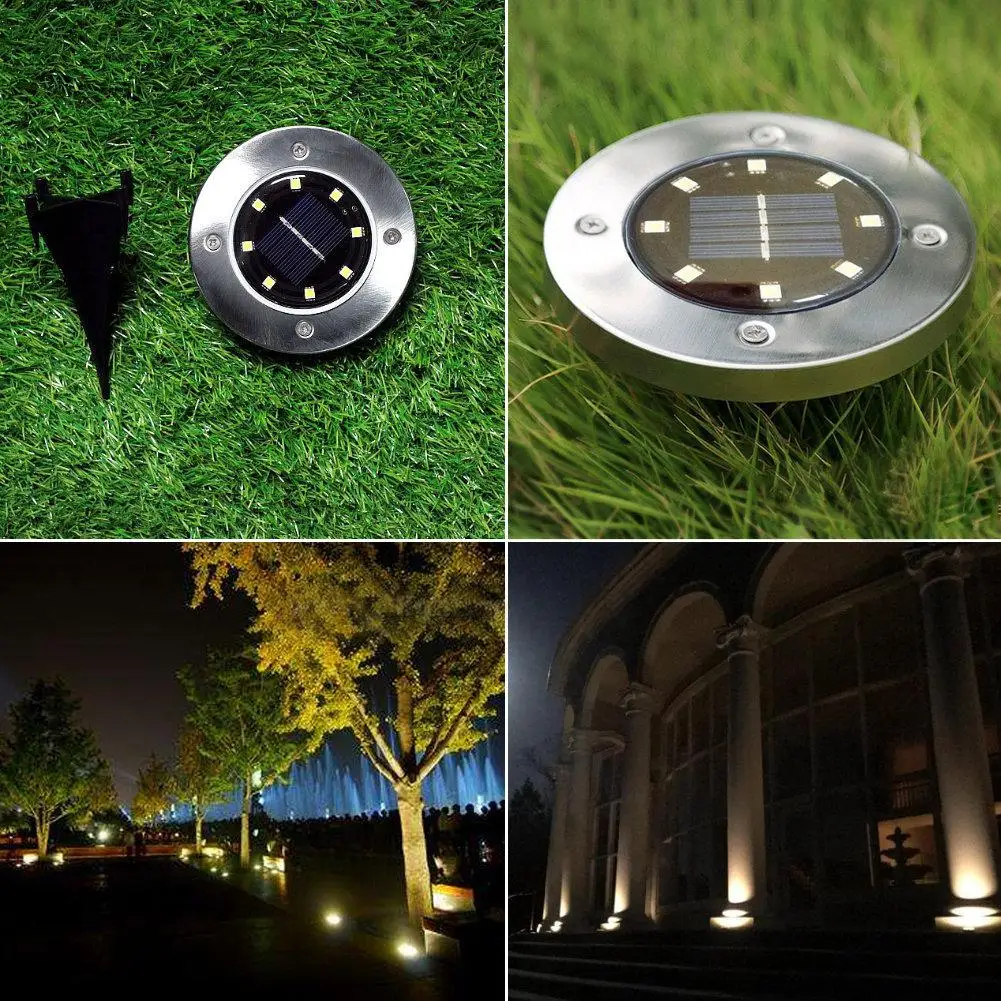 v com 600 Refrescante Jardim Subterrâneo Levou Diodo Lâmpada Luz Solar Ip65 100ma 2 Mah Bateria Recarregável Aaa Ni-mh Abs 6 High Quality Luzes e Iluminação