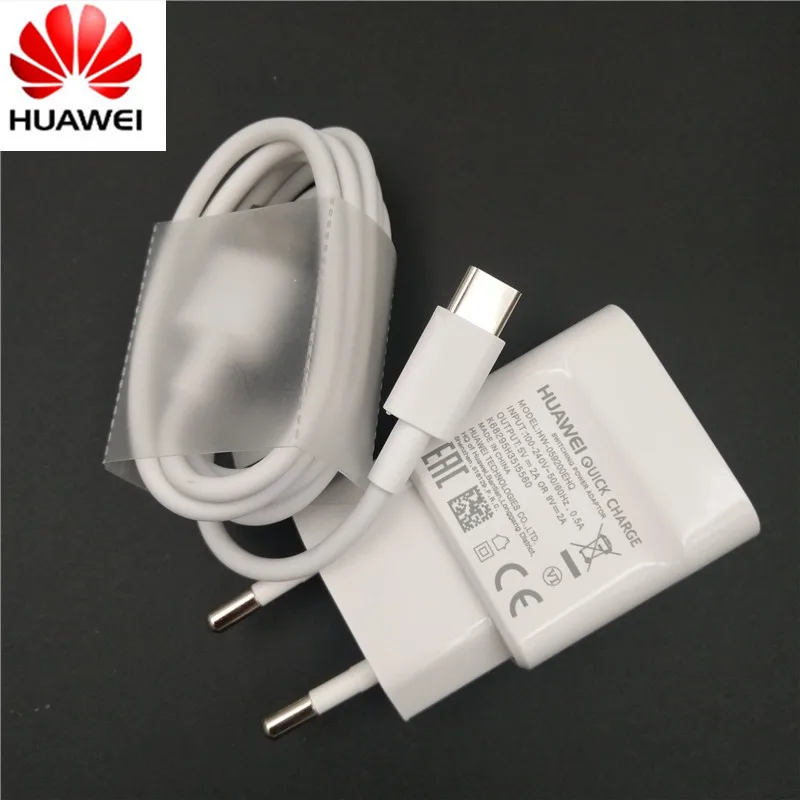 

100% Original USB Fast Charger 9V/2A 1M USB 3.1 TYPE C Data Cable For HUAWEI P9 P10 Plus P20 Mate 20 Pro Honor NOTE 8 9 10 V8 V9