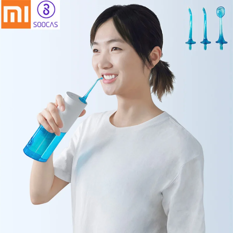 

Xiaomi SOOCAS W3 Portable Oral Irrigator USB Rechargeable Water Dental Flosser Water Jet Toothpick Irrigator For Cleaning Teeth