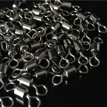 10pcs Crane Barrel Rolling Swivel Robust Fishing Line Connector Stable Ring