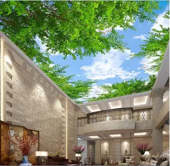 

3d wallpaper custom mural non-woven 3d room wallpaper wall sticker blue sky white clouds frescoes on Chinese map 3d wall murals