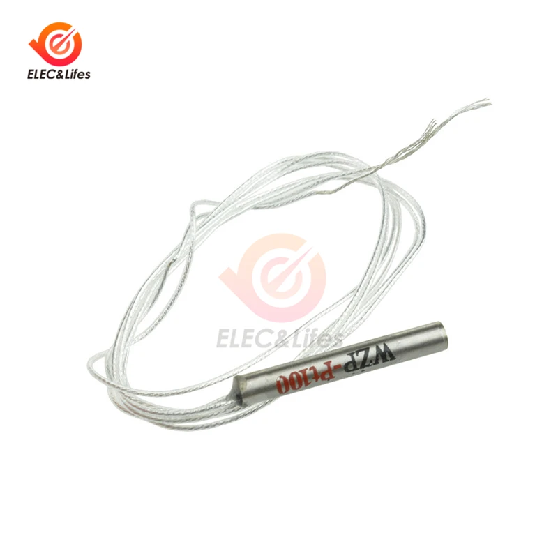 5Pcs PT100 Platinum Resister Temperature Sensor Detector Waterproof Probe 50CM Resistance | Инструменты