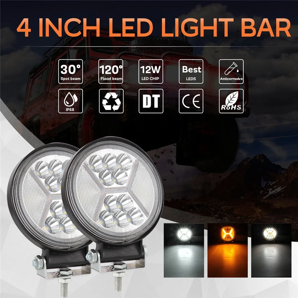 CARPRIE автомобильные лампы для фар (LED) горячая Распродажа круглые 4 дюйма 162 Вт