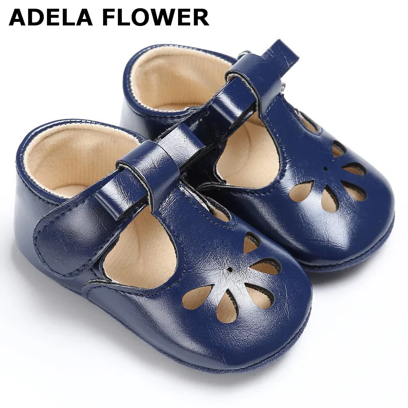 Cute PU leather Bowknot Baby Girls Shoes Prewalker T bar Baby Girl