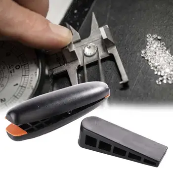 

Professional Durable Plastic Ring Clamp Tweezers Jewelry Repairing Making Hand Tool For Jeweler Holding Rings a ll 11
