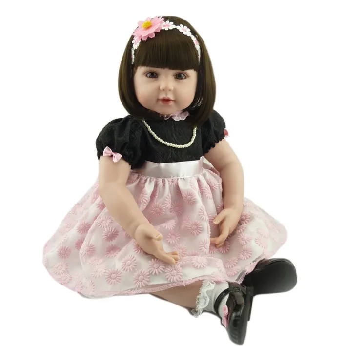 

22inch Reborn Babies Silicone Dolls handmade lifelike princess toddlers birthday adorable brinquedos bonecas kids birthday gifts