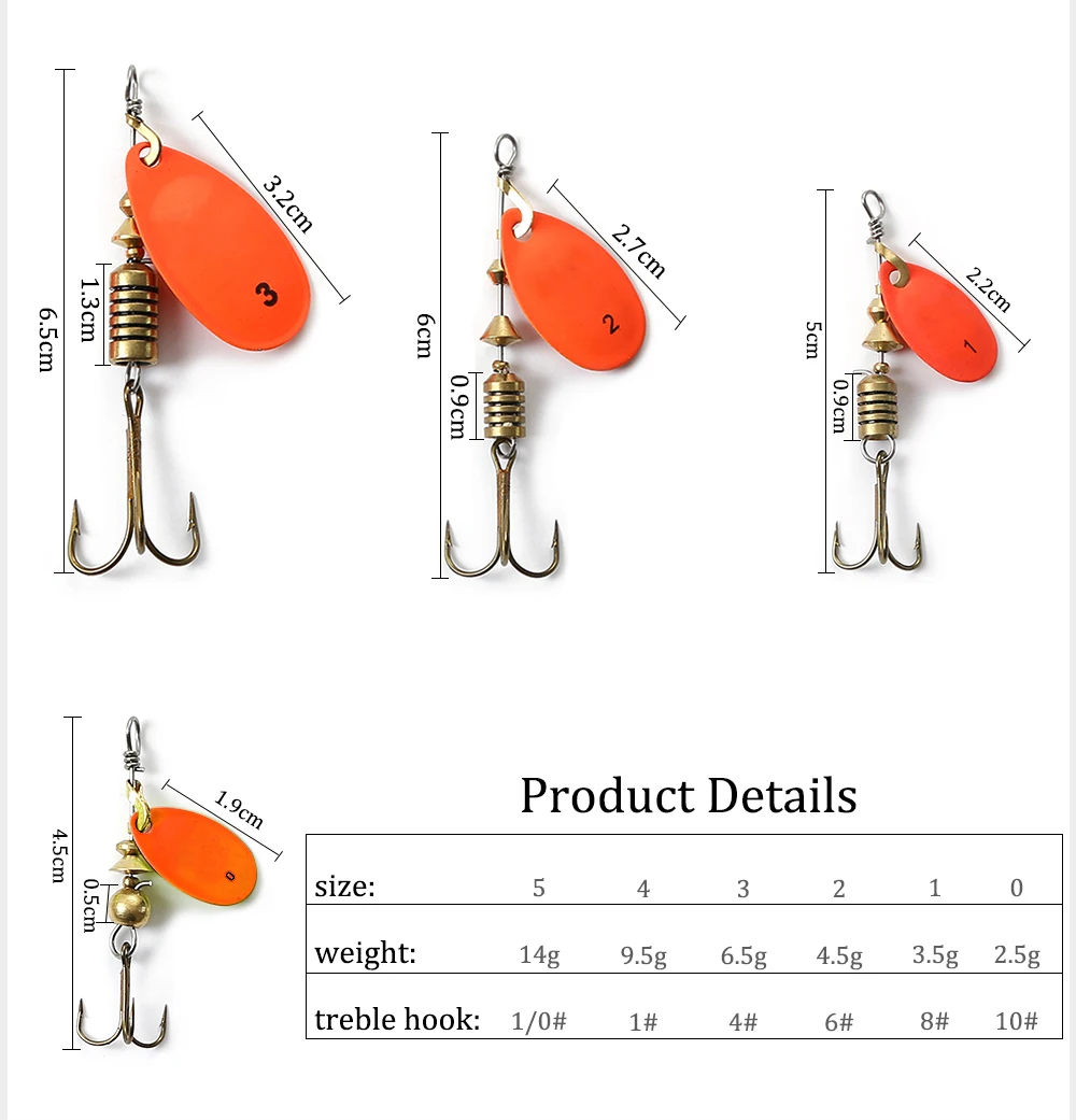 1 шт. рыболовная приманка Спиннер приманка 0#-5# ложка приманка "Щука" металл с тройными крючками 35647-BR художественная приманка для баса