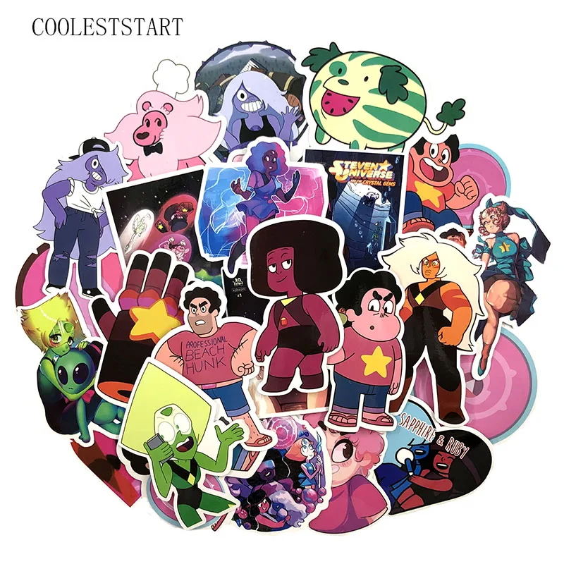 52 Pcs/set New Lion Steven Universe Stickers For Motorcycle Phone Skateboards Laptop Luggage Bicycle Pegatinas Anime Stickers