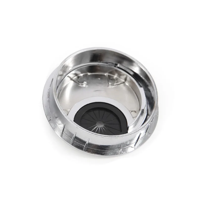 

60mm Zinc Alloy Desk Table Grommet Cable Cord Hole Cover for Home Office JA55