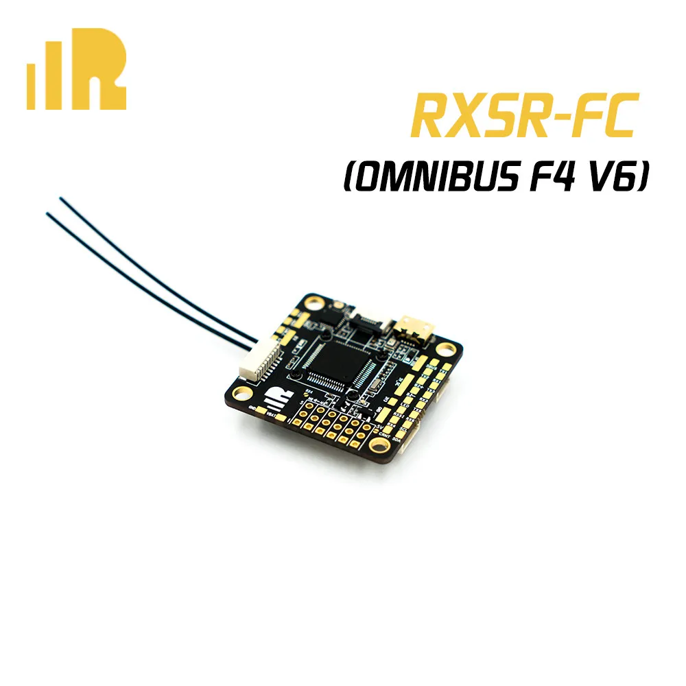 

FrSky RXSR-FC OMNIBUS F4 V6 FPV Drone Flight Controller with R-XSR/R9mm Receiver MPU6000 OSD for RC Quadcopter