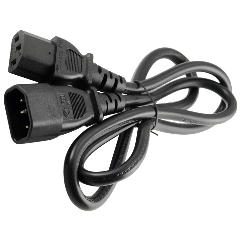 Length=1m Metre 3ft IEC 320 C14 To C13,Male To Female Power Cord