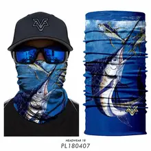 Новинка бандана для рыбалки на открытом воздухе 3D бесшовная Балаклава Океанский Морской рыболовный шарф дышащий охотничий лыжный волшебный бандана повязка на голову