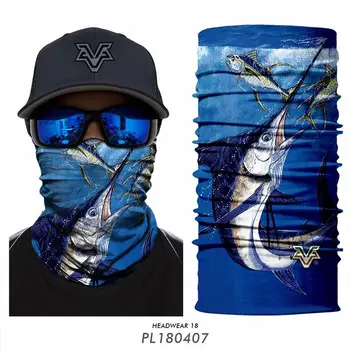 

2020 New Outdoors Fishing Bandana 3D Seamless Balaclava Ocean Marine Fishing Scarf Breathable Hunting Ski Magic Bandana Headband