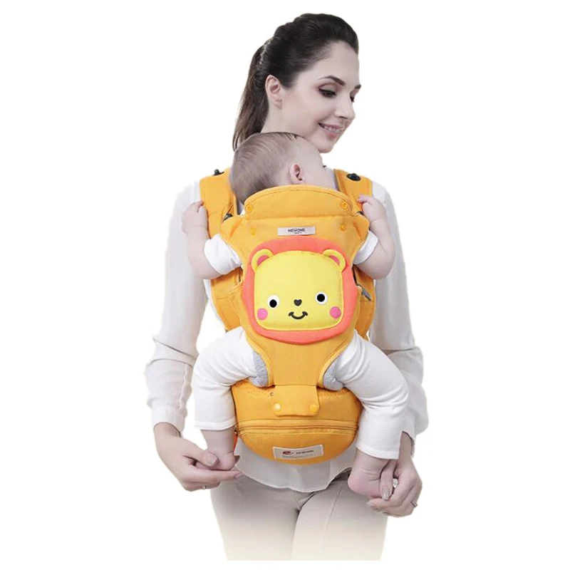 Кенгуру 3-36 месяцев дышащая младенцев переноска для детей Котон Младенческая рюкзак Регулируемый Рюкзак Кенгуру hipseat для младенцев талии