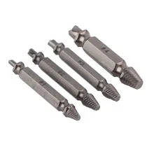 

4Pcs Broken Screw Extractor High Quality S2 Alloy Steel Broken Screw Extractor Easy Use Capenter Woodworking Tool Set