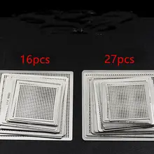 BGA непосредственно тепла реболлинга Универсальный трафареты с шаблон джиг для SMT SMD чип Rework Rpair