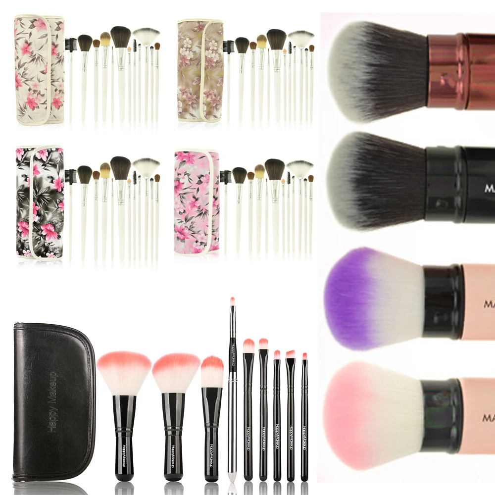 

12Pcs/ Set Pro Colorful Portable Makeup Brushes Set Eye Shadow Lip Foundation Powder Blush Cosmetic Makeup Brush Tools Kit