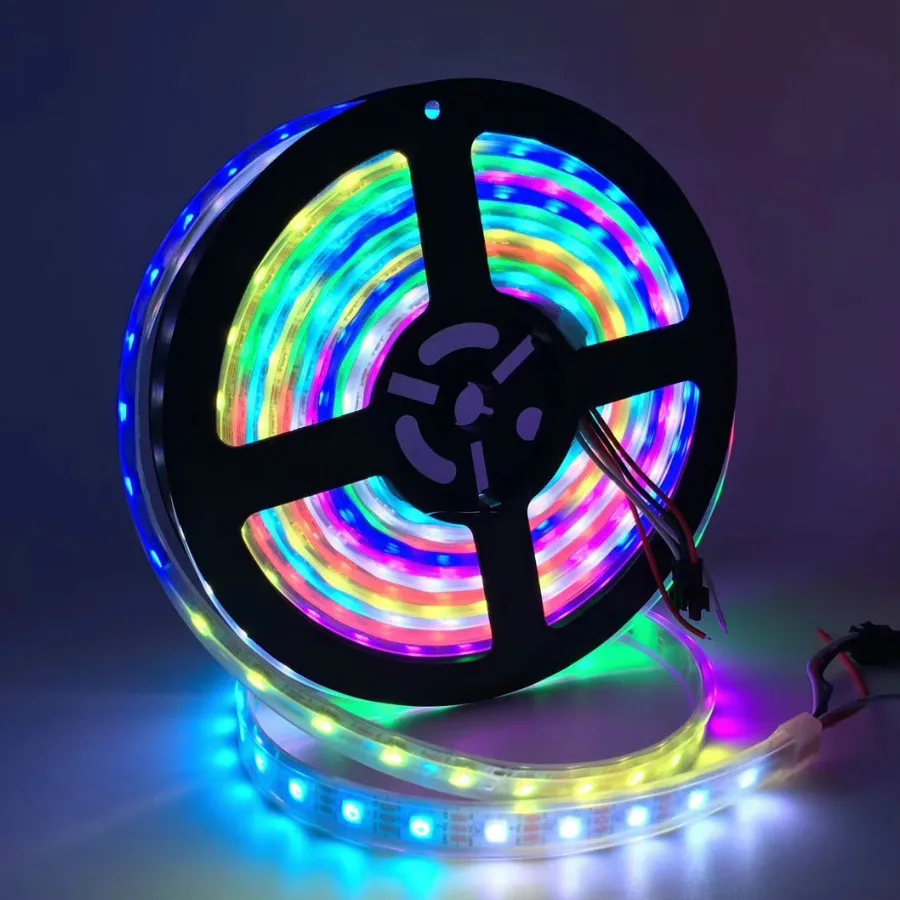 RGB Лента светодиодная WS2812B 50 см/1 м/5 м 5 В 30/60/144 светодиодов/M 2811 светодиодов IP30/IP67