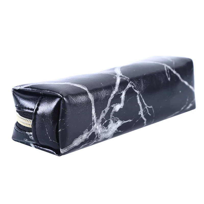 

Black Marble Pencil Bag Cosmetic Bag Women Necessaire Feminina Portable Tote Toiletry Bag Beauty Case Makeup Bag 2019 New