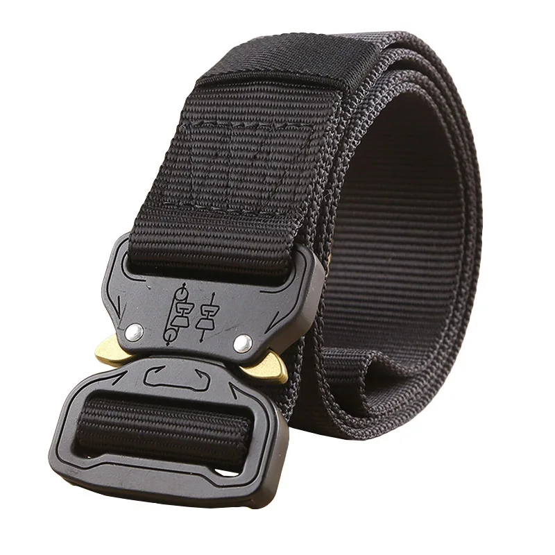 Militar do Exército Fivela de Metal Cinto de Náilon Alta Qualidade Equipamento Tático Cinto Homens Engrossar Resistente
