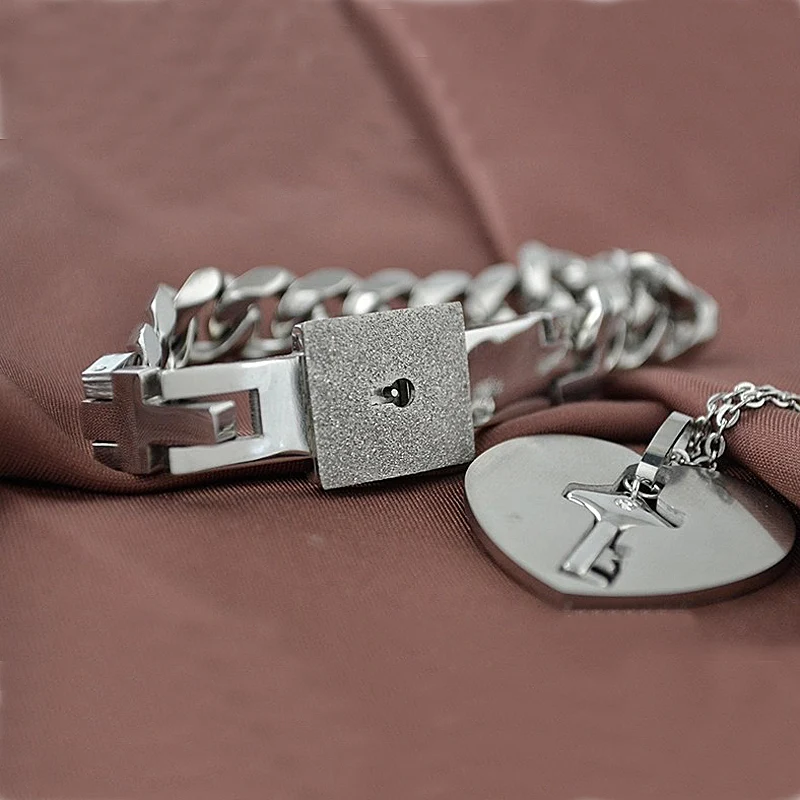 Женский браслет из нержавеющей стали с подвеской в виде сердечек|necklace bangle|jewelry sets