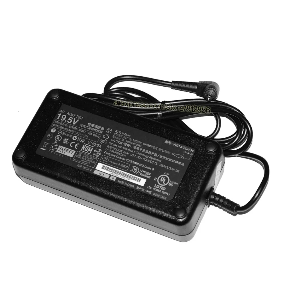 laptop AC adapter For Sony Vaio VPCL218FW VPCL218FG R33030 N50 U1000EA All in one PC Computer 19
