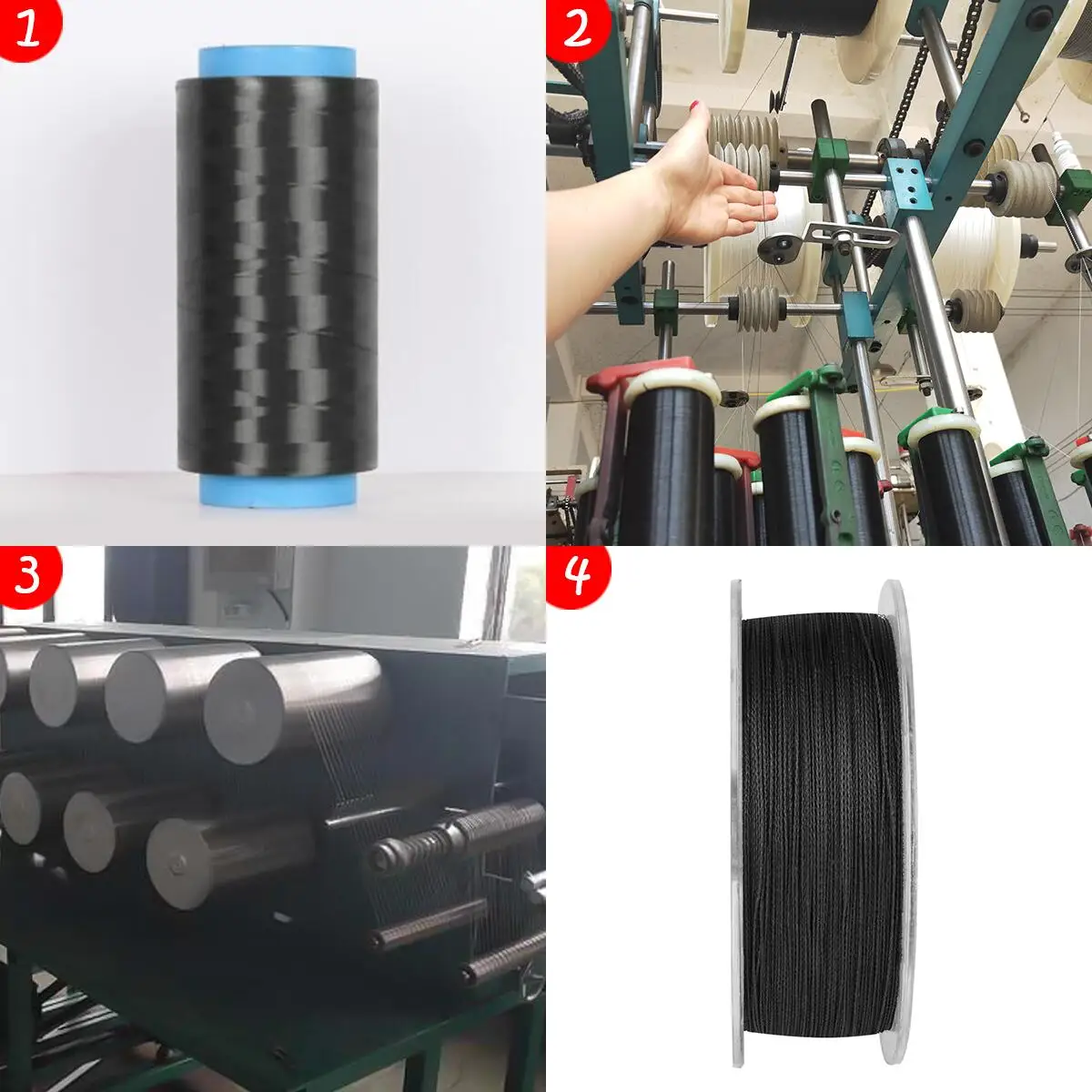 Super new product of never faded black 100M 300M pe braided fishing line 4 Strands fishing cord thread ice sea fishing 6-100LB