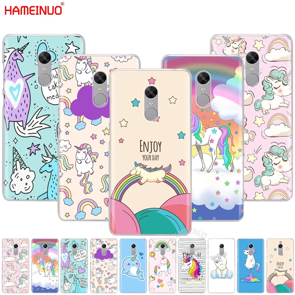 

HAMEINUO Unicorn On Rainbow Jetpack Cover phone Case for Xiaomi redmi 5 4 1 1s 2 3 3s pro PLUS redmi note 4 4X 4A 5A