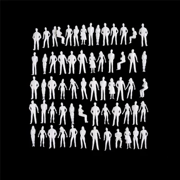 

1:50 Scale Model Miniature White Figures Architectural Model Human Scale Model ABS Plastic Peoples 10Pcs