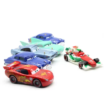 Disney Pixar Cars 2 3 New Lighting McQueen SUV Mater Flo Jackson Storm 1:55 Diecast Metal Alloy Toys Kid Christmas Toy Best Gift 1